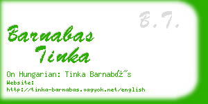 barnabas tinka business card